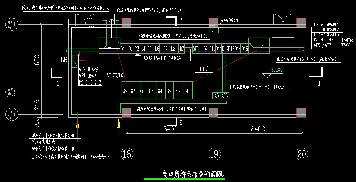 桥架电气施工图纸